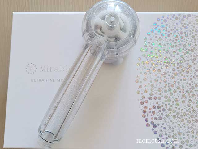 ミラブルプラスを分解洗浄した後のシャワーヘッド