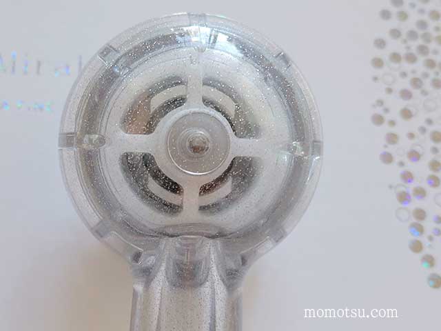 ミラブルプラスを分解洗浄した後のシャワーヘッド